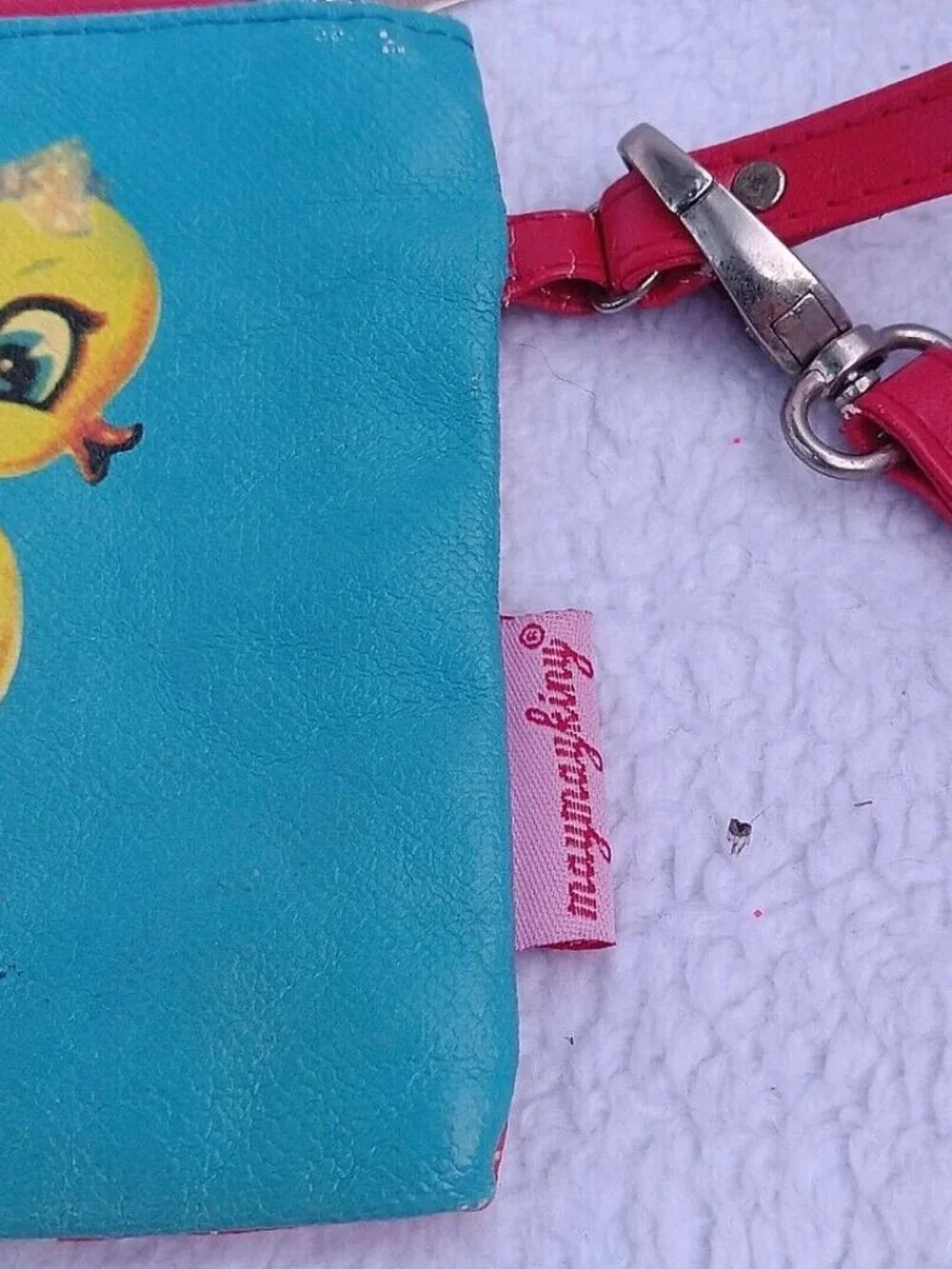 Vintage Maymaykiny for Global Affairs Yellow DuckDuckling Zipper Clutch